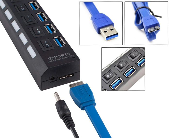 USB хаб 3.0 семь портов. Darwin/MD USB-хаб (концентратор). USB 3.0 Hub с питанием. Концентратор с внешним питанием.